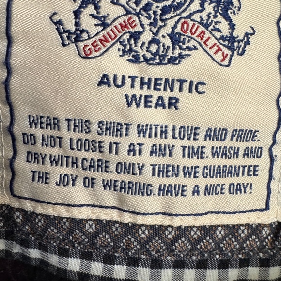 21” ptp Red and Black Plaid Button-Up Shirt - Picture 7 of 7